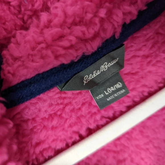 Eddie Bauer Girls sz.L 14/16 Fleece Hooded Jacket Goose Down Coat Lot Set Bundle - Picture 16 of 16